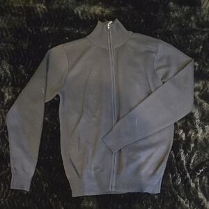 **5 For $25 Bundle Deal**Men's Dark Blue Zip Up  Sweater